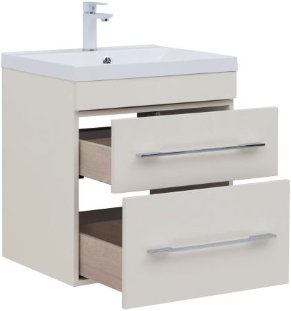 Тумба под раковину Aquanet Верона 60 крем (2 ящика), артикул 00304537