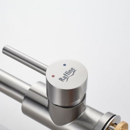 Смеситель для кухни с подключением фильтра воды Raffine F118L, сатин, артикул F118L