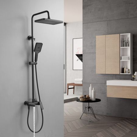 Душевая система Shevanik S4536H, черный, артикул S4536H