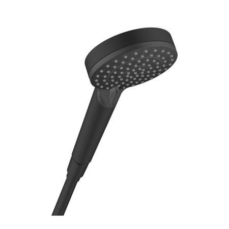 Ручной душ, Hansgrohe, Vernis Blend, размер душевого диска, мм-100, форма-круглая, количество режимов-2, тип струи-Rain, Intense Rain, цвет-черный матовый, артикул 26270670