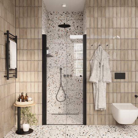 Дверь DE80B душевая в нишу PARLY (80x185)