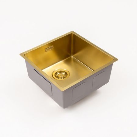 Кухонная мойка Grandex Aqua Optima 5011351, золото, артикул 5011351