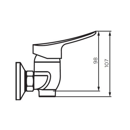 D1020000 Norma смеситель для душа, артикул D1020000