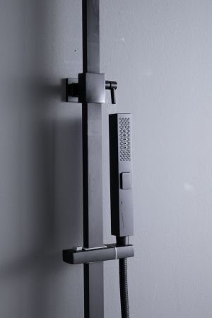 Душевая стойка Allen Brau Infinity 5.21029-31 черный матовый, артикул 5.21029-31