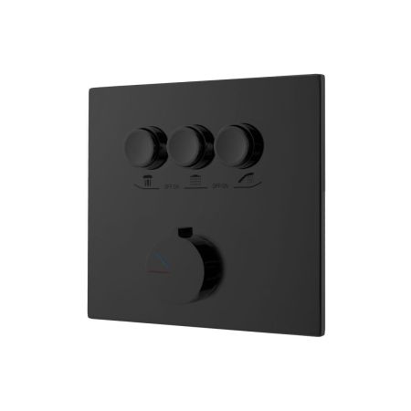 Встраиваемый смеситель для душа VSCV-431MB трехфункциональный, черный, артикул VSCV-431MB