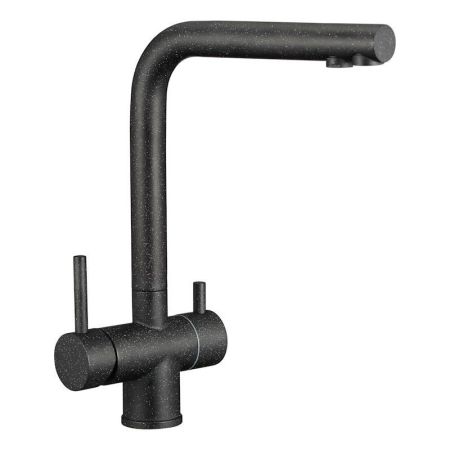 Смеситель для кухни с подключением фильтра воды Fmark FS1362H-1, черный