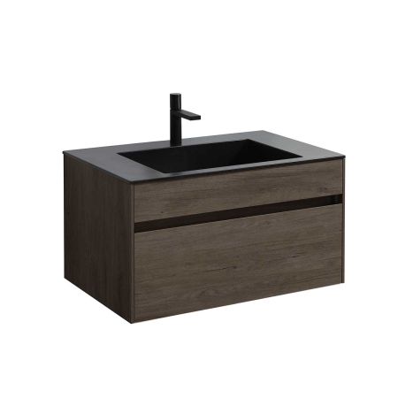 База под раковину Chiara 800 подвесная, 1 выкатной ящик soft-close, R.Oak, артикул VMC-2C800RO