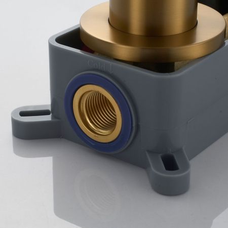 Смеситель для раковины встраиваемый Shevanik S4341G, золотой сатин, артикул S4341G