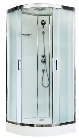 Душевая кабина Royal Bath FATO RB 90HK-M-CH (рифленое), артикул RB90HK-M-CH FATO