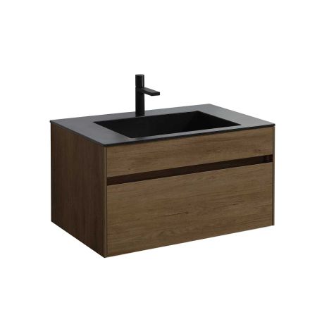 База под раковину Chiara 800 подвесная, 1 выкатной ящик soft-close, T.Oak, артикул VMC-2C800TO