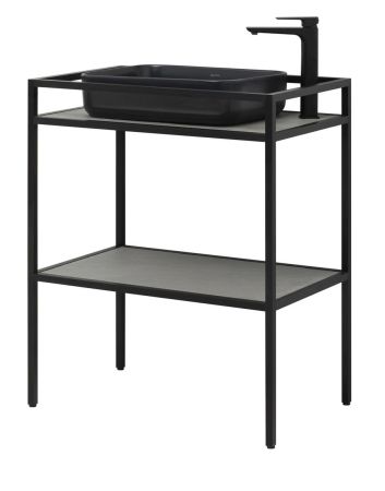 Консоль под раковину Allen Brau Liberty 75 1.33002.BB черный браш, артикул 1.33002.BB