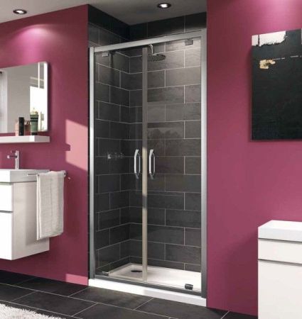 Дверь Huppe X1 140907.069.321 Серебряный профиль с прозрачным стеклом, артикул 140907.069.321