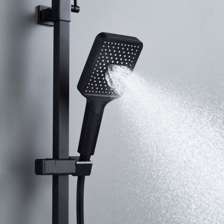 Душевая система Shevanik S4636H, черный, артикул S4636H