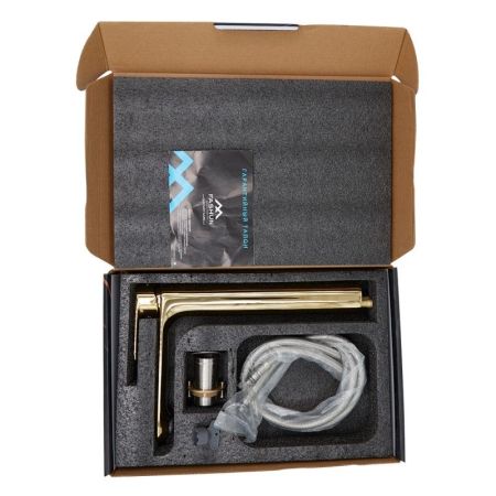 Смеситель для раковины FASHUN A5185-35, золото