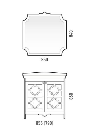 Тумба "Манойр 85", Модерн 85, артикул SD-00000970