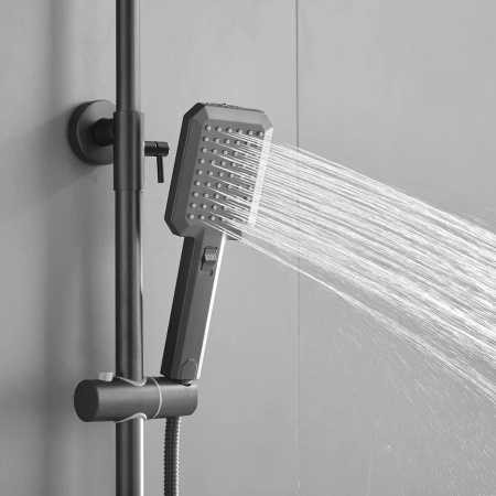 Душевая система Shevanik S8836H, черный, артикул S8836H