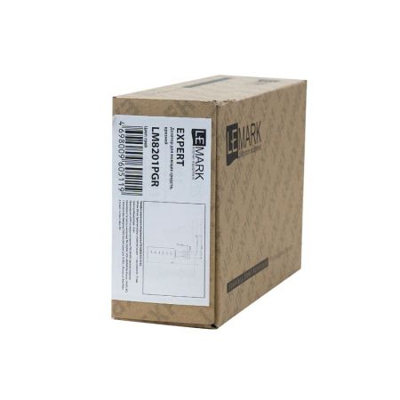 Дозатор для моющих средств Lemark Expert врезной, цвет: грей (LM8201PGR), артикул LM8201PGR