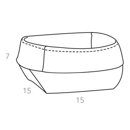 ADJ Корзина для хлеба, 15x15xH7 см., цвет: оливковый/горчичный, артикул 0039.55/40