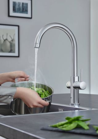 Смеситель для кухни GROHE Red Duo, бойлер M-size, хром, (30083001)