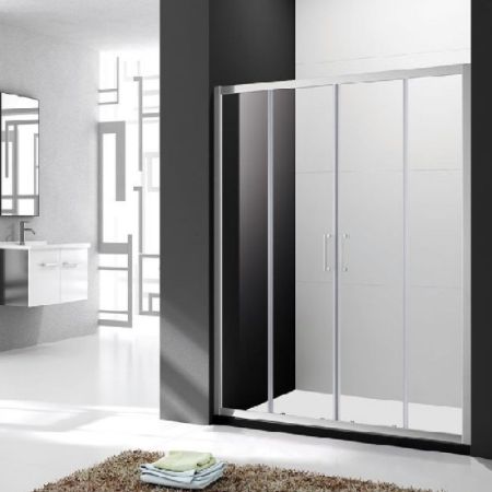 Душевая дверь в нишу Cezares Molveno BF-2 170 профиль Хром стекло прозрачное