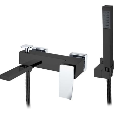 Смеситель для ванны Q BlackChrome.2_Комплект, артикул 143-BCR.2