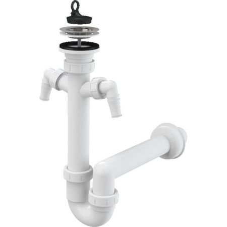 Сифон для кухонной мойки Alcaplast A820-DN40 Белый
