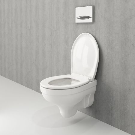 Унитаз BERGES подвесной  ALBIT S Rimless 52 см, сиденье Optim SO, микролифт, быстросъем Унитаз BERGES подвесной  ALBIT S Rimless 52 см, сиденье Optim SO, микролифт, быстросъем