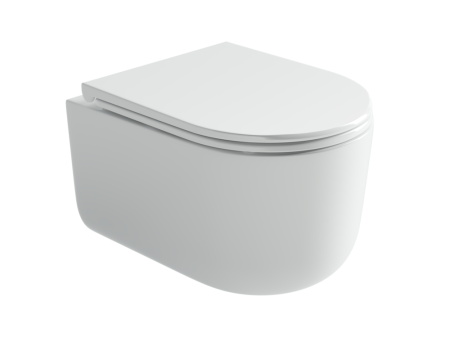 Подвесной унитаз Ульма (Ulma) безободковый, смыв торнадо, артикул CN4006T