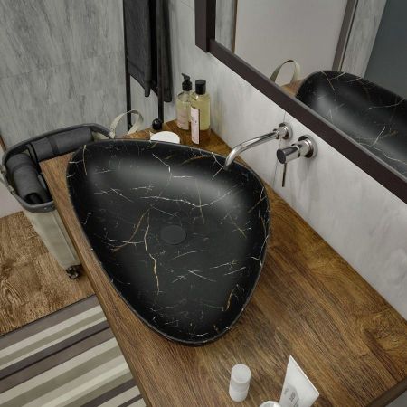 Раковина чаша Maretti EL13NS56-560MR, черный мрамор, артикул EL13NS56-560MR