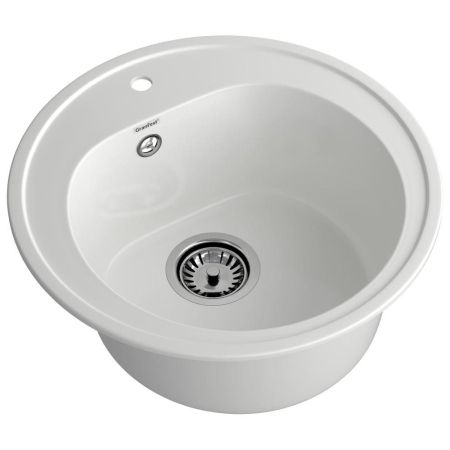Кухонная мойка GranFest RONDO 510, иней, артикул R-510 иней