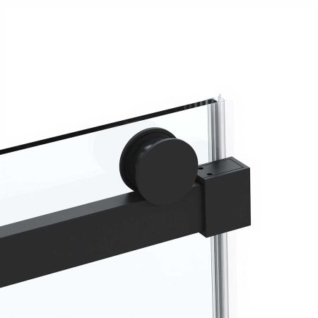 Душевые уголки Vincea Душевой уголок Como Soft VSR-1CS1012CLB, 1200*1000, черный, стекло прозрачное, , шт, артикул VSR-1CS1012CLB