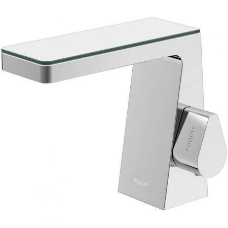 Смеситель для раковины Black&White Universe U7320 Хром Белый матовый