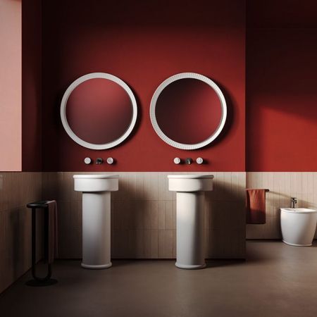 Artceram BRERA Раковина накладная Ø 43 h 15, без отв под смеситель, цвет белый глянцевый