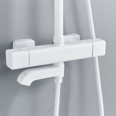 Душевая система c термостатом Shevanik S3096C, белый