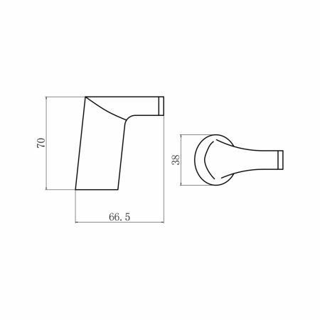 Крючок для ванной комнаты FASHUN A1805-1-7, черный