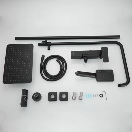 Душевая система Shevanik S8936H, черный, артикул S8936H