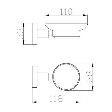 Мыльница Rav Slezak  COLORADO COA0300ZK, золото брашированное, артикул COA0300ZK
