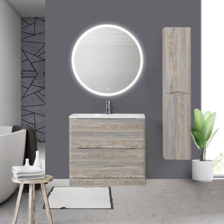 Мебель для ванной комнаты BELBAGNO ACQUA-1000-2C-PIA, артикул BB1000/455-LV-ART-ALR-NERO
