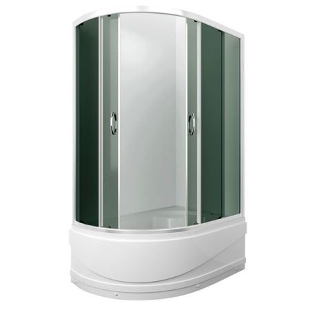 Душевой уголок Erlit Comfort ER0512TR 120x80 профиль Матовый хром стекло тонированное, артикул ER0512TR-C4