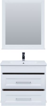 Комплект мебели для ванной Aquanet Бостон М 80 белый матовый, артикул 00210630
