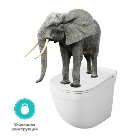 Унитаз подвесной безободковый OWL Eld Cirkel-H с сиденьем DP микролифт