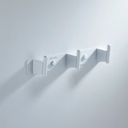 Планка с 3 крючками Shevanik SG5731C, белый, артикул SG5731C