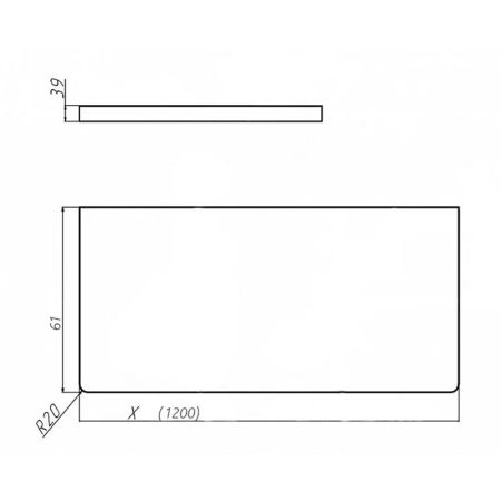 Столешница Velvex Klaufs 120 правая, дуб французский, артикул st.KLA.120.R дуб французский