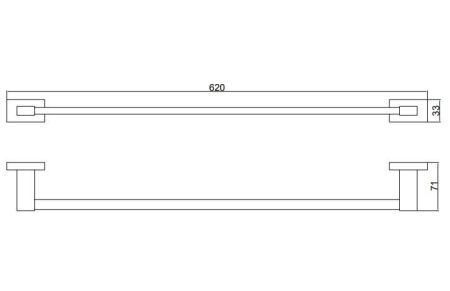 Полотенцедержатель BELZ B90201, хром, артикул B90201