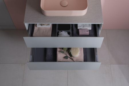 Тумба под раковину Allen Brau Infinity 85 1.21001.PWM папирус матовый, артикул 1.21001.PWM