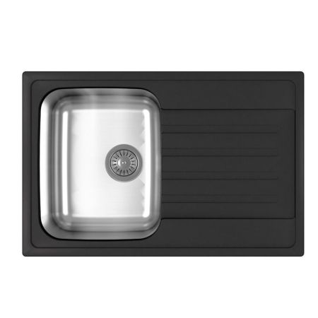 Кухонная мойка Dr. Gans ДУЭТ 26.120.B0760.411, графит, артикул 26.120.B0760.411