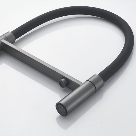 Смеситель для кухни с подключением фильтра Shevanik S178T, оружейная сталь