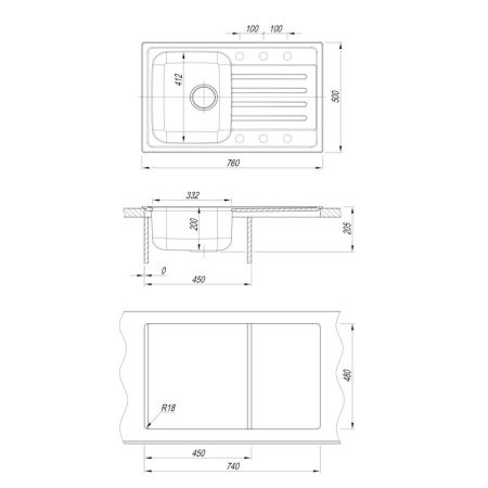 Кухонная мойка Dr. Gans ДУЭТ 26.120.B0760.410, везувий, артикул 26.120.B0760.410