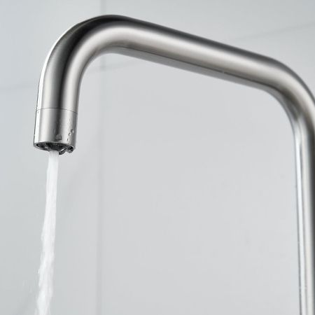 Смеситель для кухни с подключением фильтра воды Raffine F118L, сатин, артикул F118L