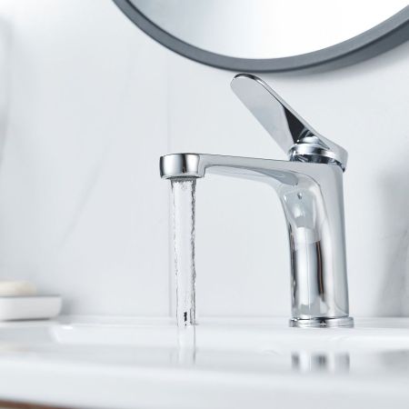 Смеситель для раковины Shevanik S6201, хром